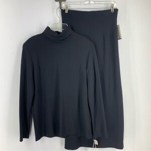 Vintage Howard Wolf Womens 10 Minimal Lagenlook Tunic Top Skirt Set 90’s NEW USA